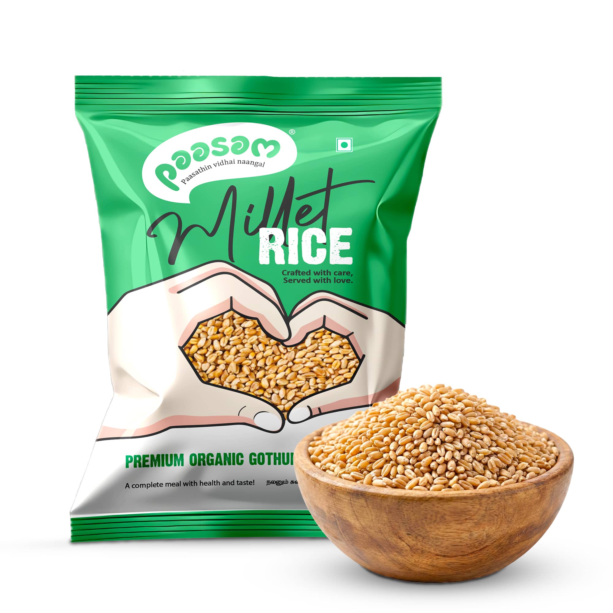 Premium Organic Gothumai (Whole Wheat) – Nutrient-Rich, Heart-Healthy, High in Fiber, Perfect for Rotis, Bread & Porridge – Sustainably Grown & Chemical-Free